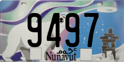 NU license plate 9497