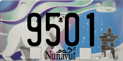 NU license plate 9501