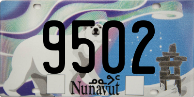 NU license plate 9502