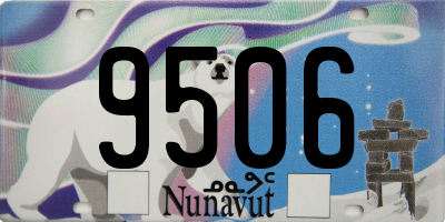 NU license plate 9506