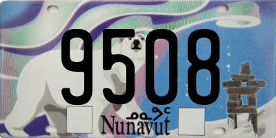 NU license plate 9508