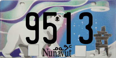 NU license plate 9513