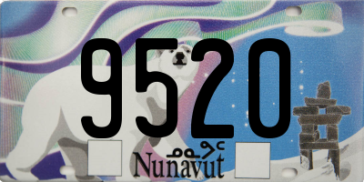 NU license plate 9520