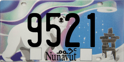 NU license plate 9521