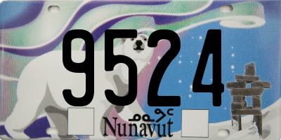 NU license plate 9524