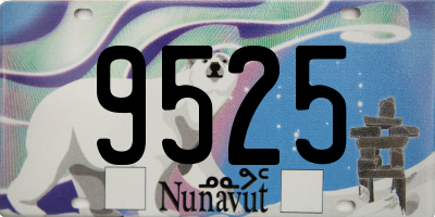 NU license plate 9525