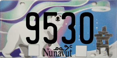 NU license plate 9530