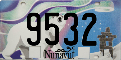 NU license plate 9532