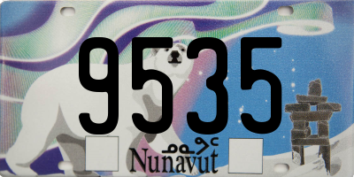 NU license plate 9535