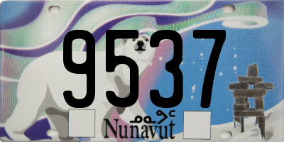 NU license plate 9537