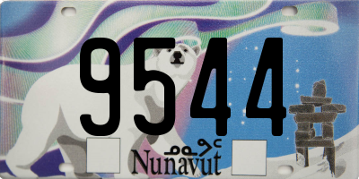 NU license plate 9544