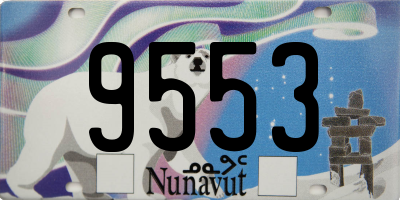 NU license plate 9553