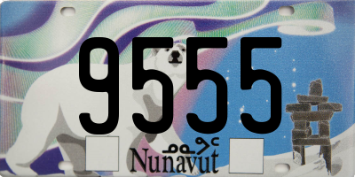 NU license plate 9555