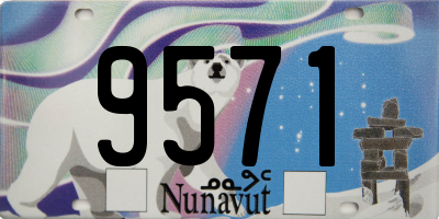 NU license plate 9571