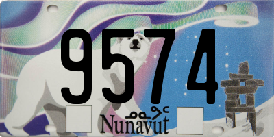 NU license plate 9574