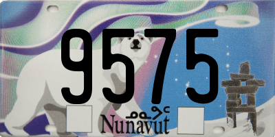 NU license plate 9575