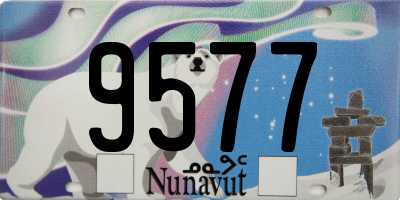 NU license plate 9577