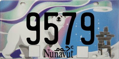 NU license plate 9579