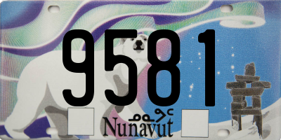 NU license plate 9581