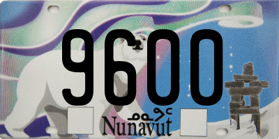 NU license plate 9600