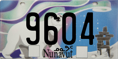 NU license plate 9604