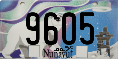 NU license plate 9605