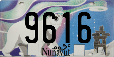 NU license plate 9616