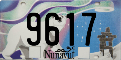 NU license plate 9617