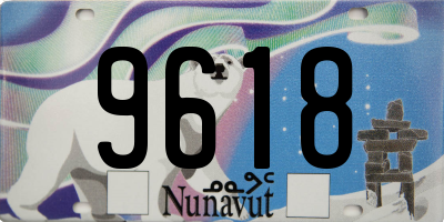 NU license plate 9618