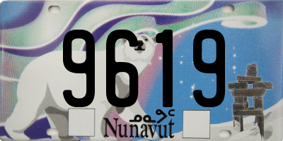 NU license plate 9619