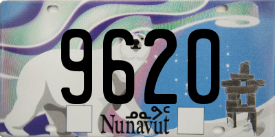 NU license plate 9620