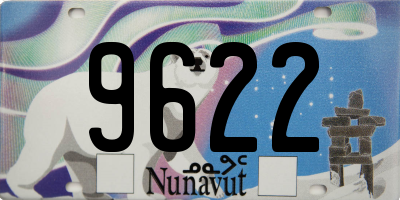 NU license plate 9622