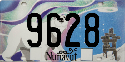 NU license plate 9628