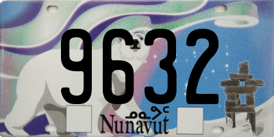 NU license plate 9632