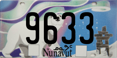 NU license plate 9633