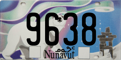 NU license plate 9638