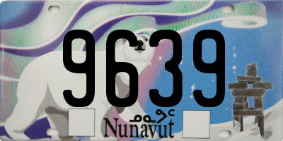 NU license plate 9639