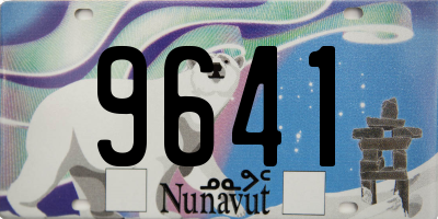 NU license plate 9641