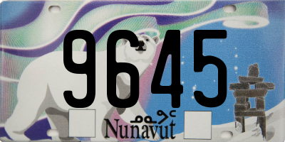 NU license plate 9645