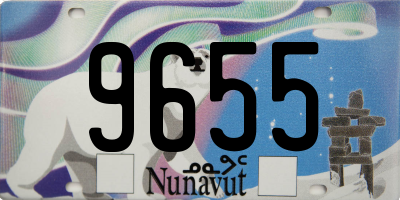 NU license plate 9655