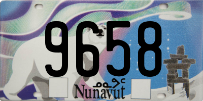 NU license plate 9658