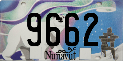 NU license plate 9662