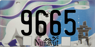 NU license plate 9665