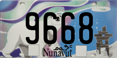 NU license plate 9668