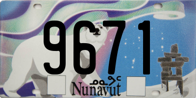 NU license plate 9671