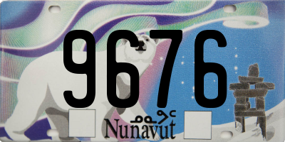 NU license plate 9676