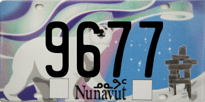 NU license plate 9677