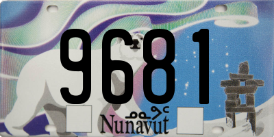 NU license plate 9681