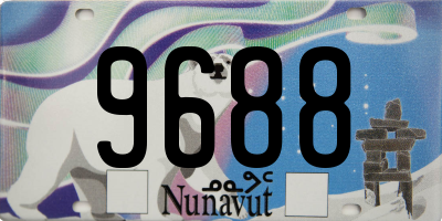 NU license plate 9688