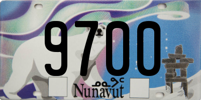 NU license plate 9700